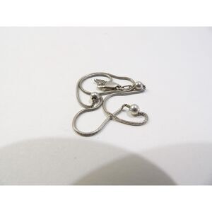 Italian sterling silver anklet chain, 10" length ankle bracelet